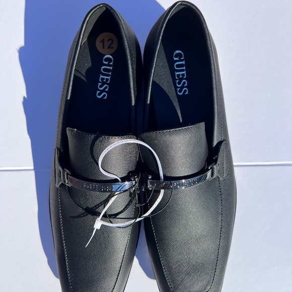 Guess Black Dress Loafers Men’s Size 12 Slip On Formal Shoes Business Casual main image 15